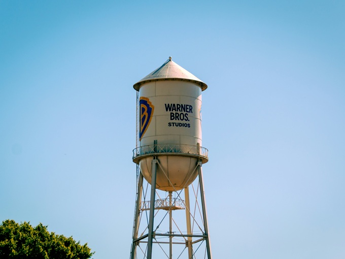 The WB water tower on the Warner Brothers lot