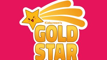 A winking star and the logo: Kidscreen's Gold Star